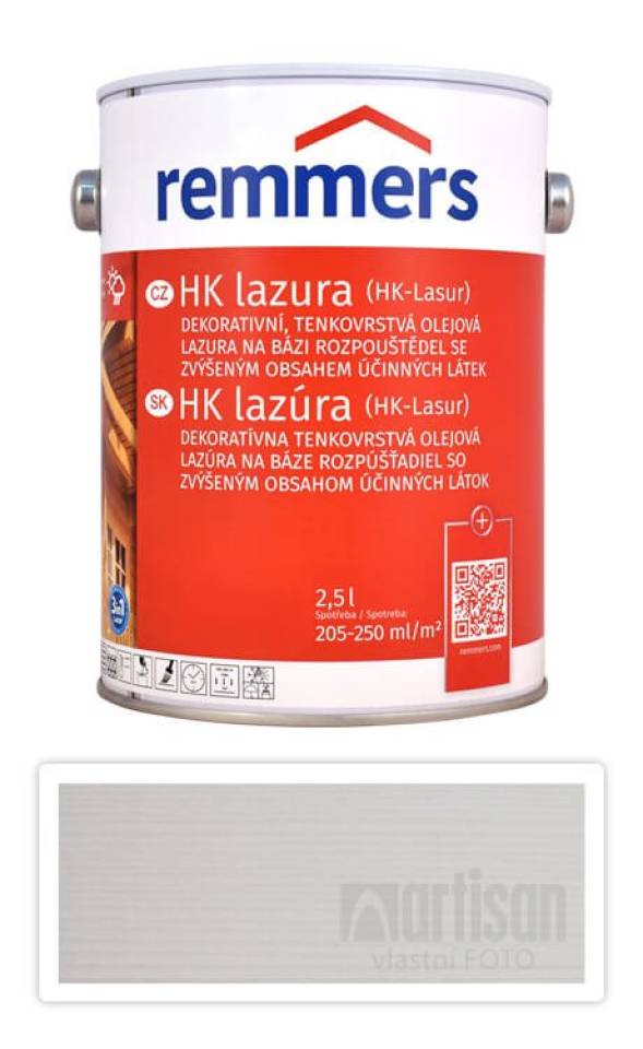 REMMERS HK lazura - ochranná lazura na dřevo pro exteriér 2.5 l Bílá