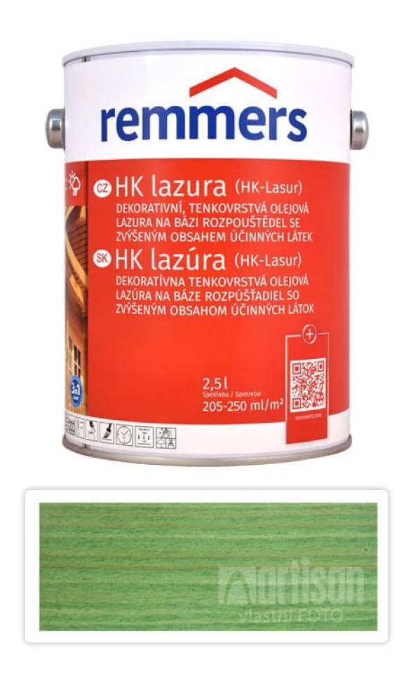 REMMERS HK lazura - ochranná lazura na dřevo pro exteriér 2.5 l Jedlově zelená