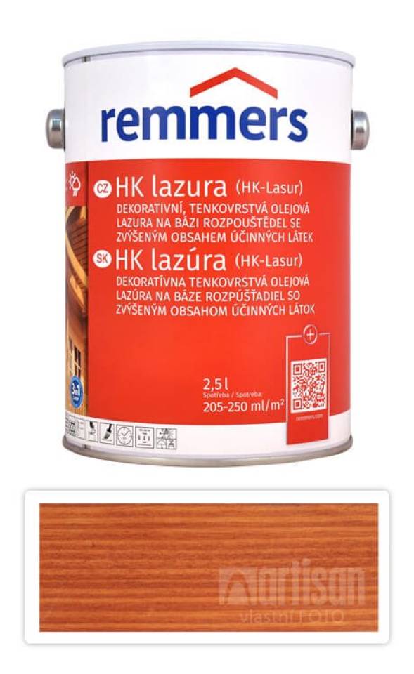 REMMERS HK lazura - ochranná lazura na dřevo pro exteriér 2.5 l Teak