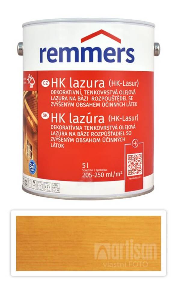 REMMERS HK lazura - ochranná lazura na dřevo pro exteriér 5 l Dub světlý