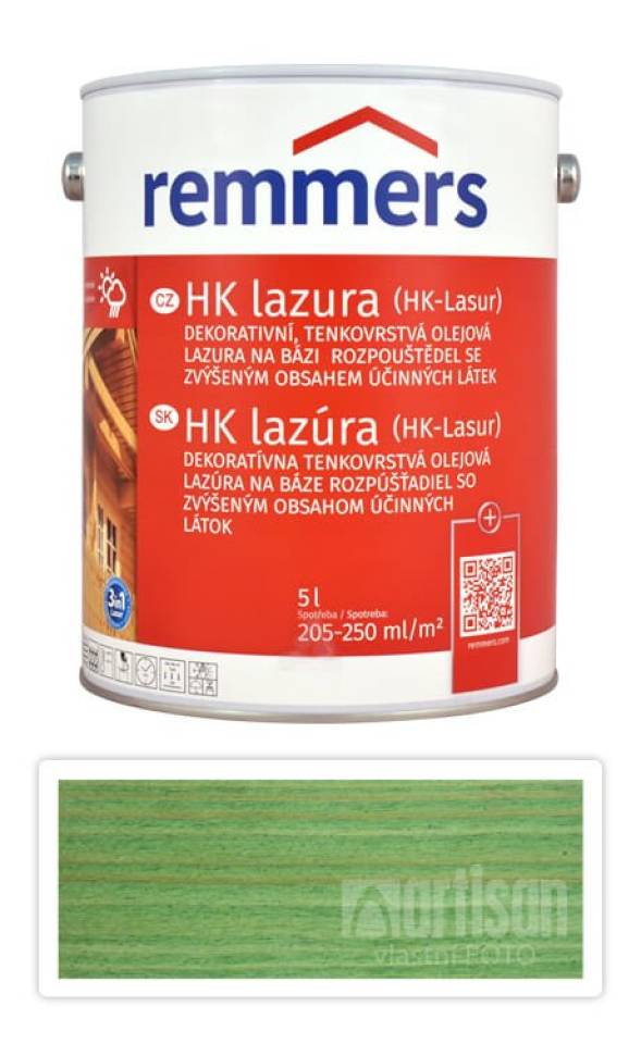 REMMERS HK lazura - ochranná lazura na dřevo pro exteriér 5 l Jedlově zelená