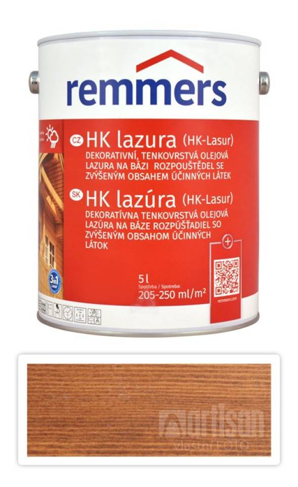 REMMERS HK lazura - ochranná lazura na dřevo pro exteriér 5 l Ořech