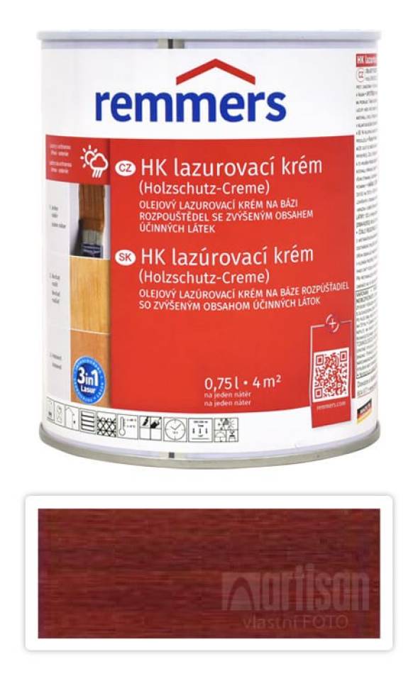 REMMERS HK lazurovací krém 0.75 l Teak