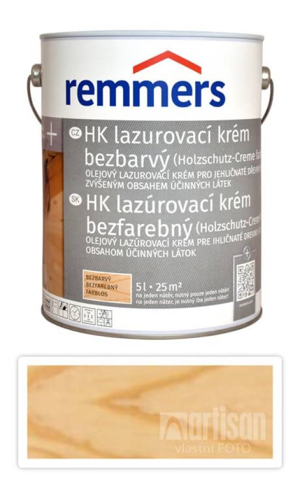 REMMERS HK lazurovací krém 5 l Bezbarvý
