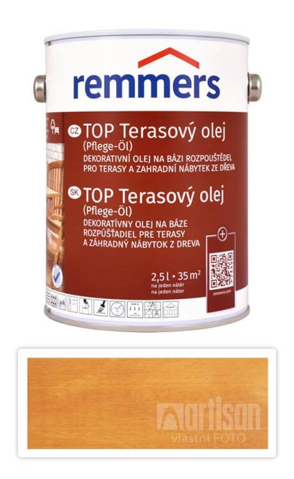 REMMERS TOP Terasový olej na bázi rozpouštědel 2.5 l Bangkirai