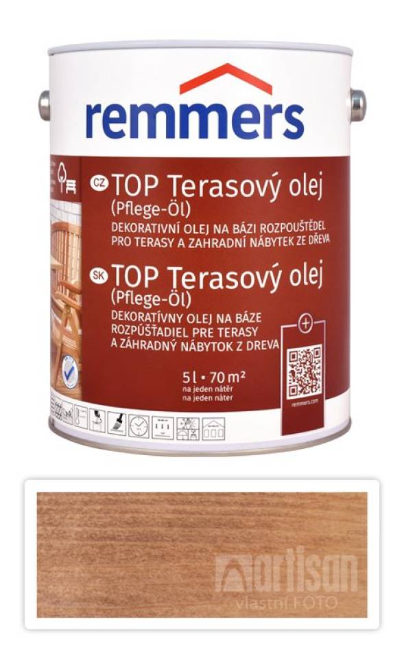 REMMERS TOP Terasový olej na bázi rozpouštědel 5 l Ořech
