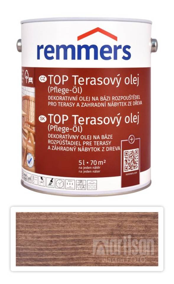 REMMERS TOP Terasový olej na bázi rozpouštědel 5 l Palisandr