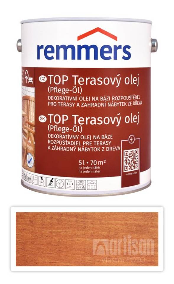 REMMERS TOP Terasový olej na bázi rozpouštědel 5 l Teak