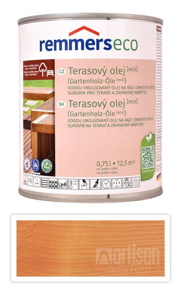 REMMERS Terasový olej ECO - vodou ředitelný 0.75 l Douglasien