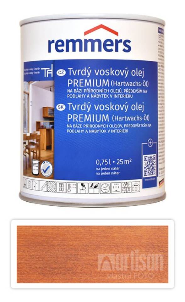 REMMERS Tvrdý voskový olej PREMIUM 0.75 l Kaštan