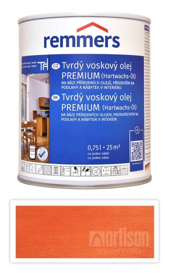 REMMERS Tvrdý voskový olej PREMIUM 0.75 l Mahagon