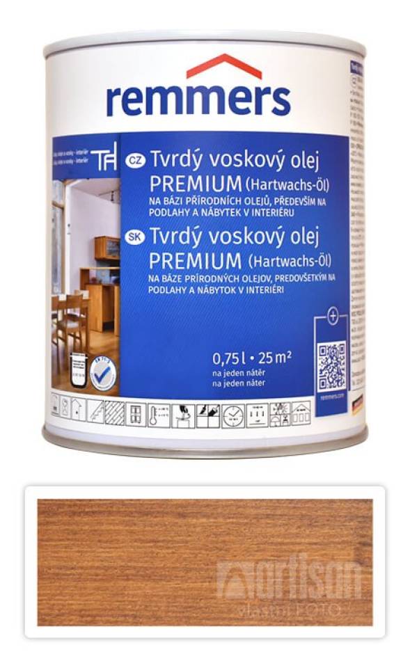 REMMERS Tvrdý voskový olej PREMIUM 0.75 l Ořech
