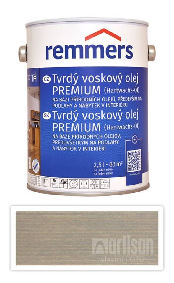REMMERS Tvrdý voskový olej PREMIUM 2.5 l Lehmgrau / Jíl FT 20926