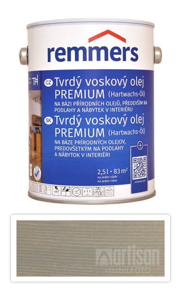 REMMERS Tvrdý voskový olej PREMIUM 2.5 l Sandgrau / Pískově šedá FT 20927