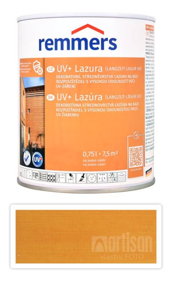 REMMERS UV+ Lazura - dekorativní lazura na dřevo 0.75 l Borovice