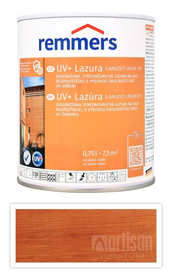 REMMERS UV+ Lazura - dekorativní lazura na dřevo 0.75 l Teak