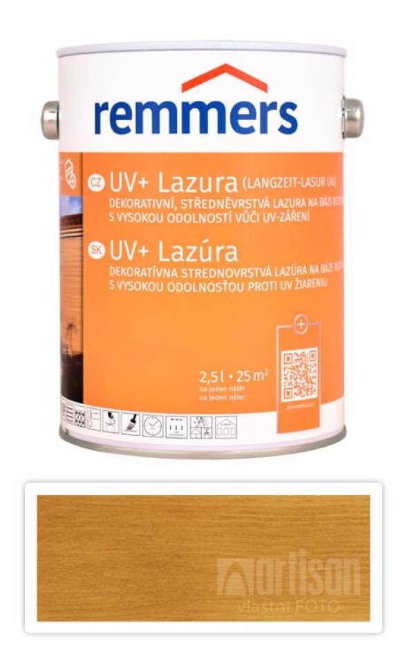 REMMERS UV+ Lazura - dekorativní lazura na dřevo 2.5 l Dub rustikální