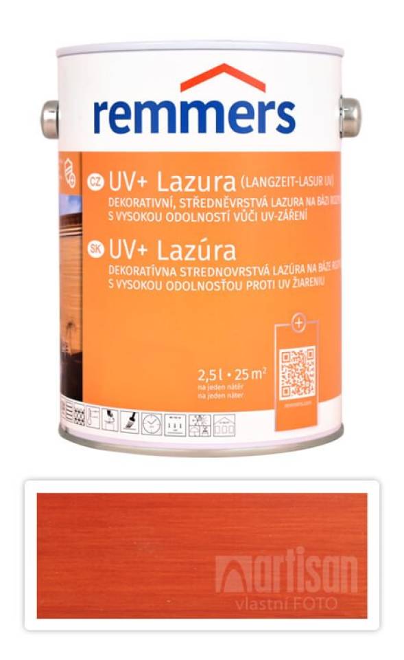 REMMERS UV+ Lazura - dekorativní lazura na dřevo 2.5 l Mahagon