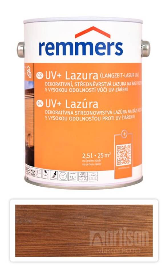 REMMERS UV+ Lazura - dekorativní lazura na dřevo 2.5 l Ořech