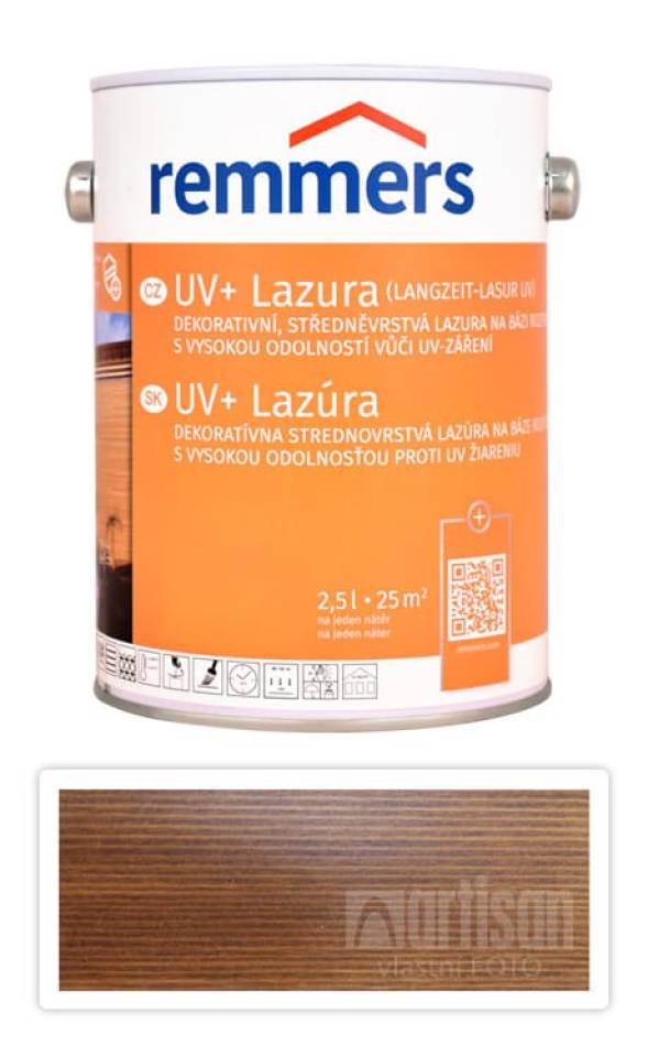 REMMERS UV+ Lazura - dekorativní lazura na dřevo 2.5 l Palisandr