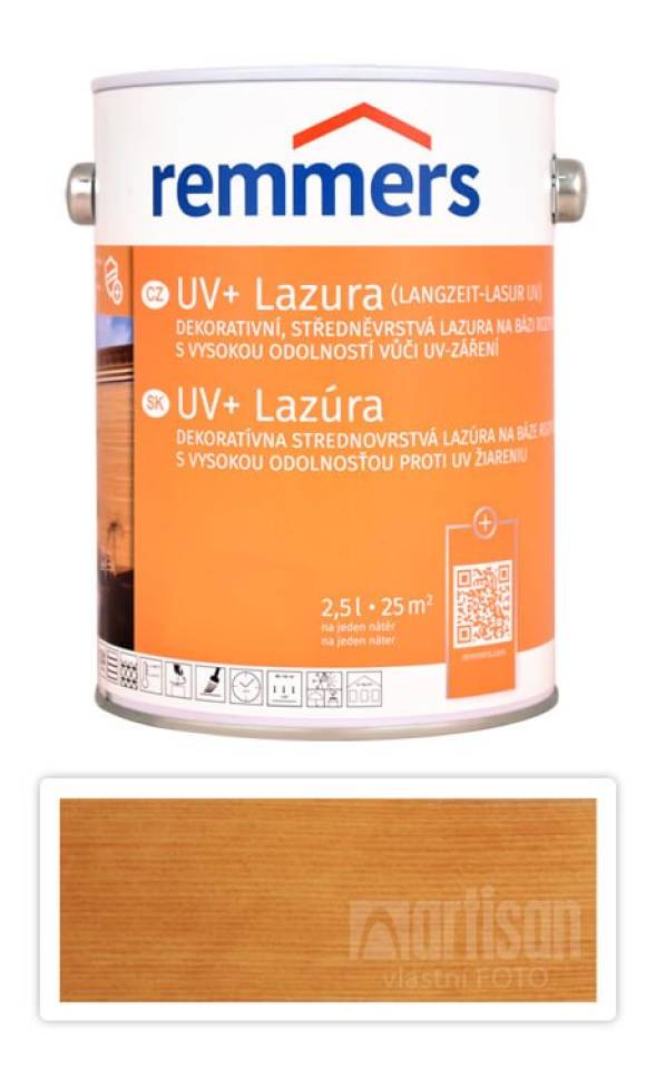 REMMERS UV+ Lazura - dekorativní lazura na dřevo 2.5 l Pinie