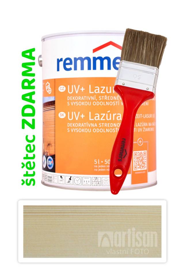 REMMERS UV+ Lazura - dekorativní lazura na dřevo 5 l Bezbarvá