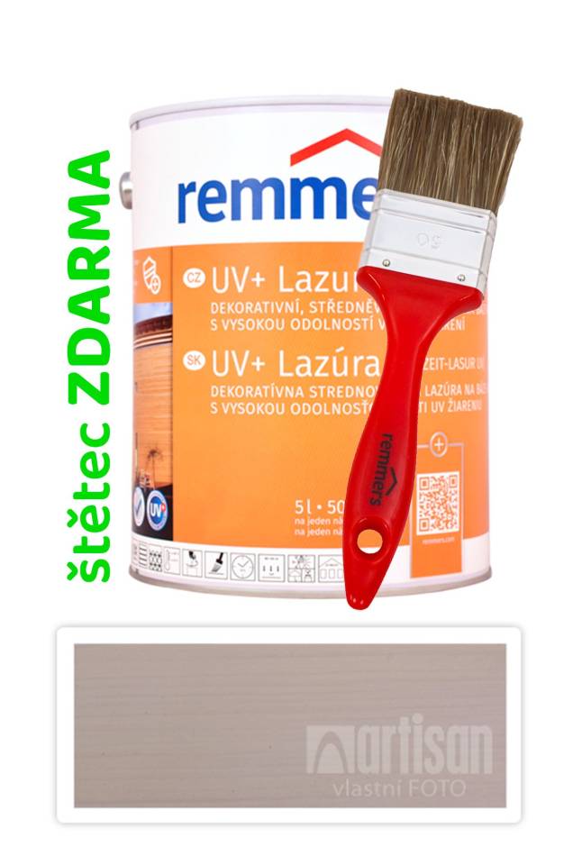 REMMERS UV+ Lazura - dekorativní lazura na dřevo 5 l Bílá
