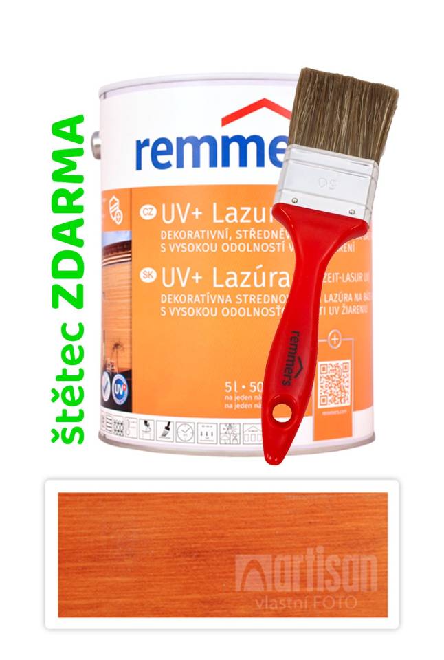 REMMERS UV+ Lazura - dekorativní lazura na dřevo 5 l Teak