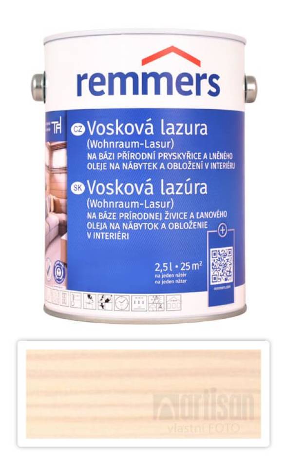 REMMERS Vosková lazura 2.5 l Bílá
