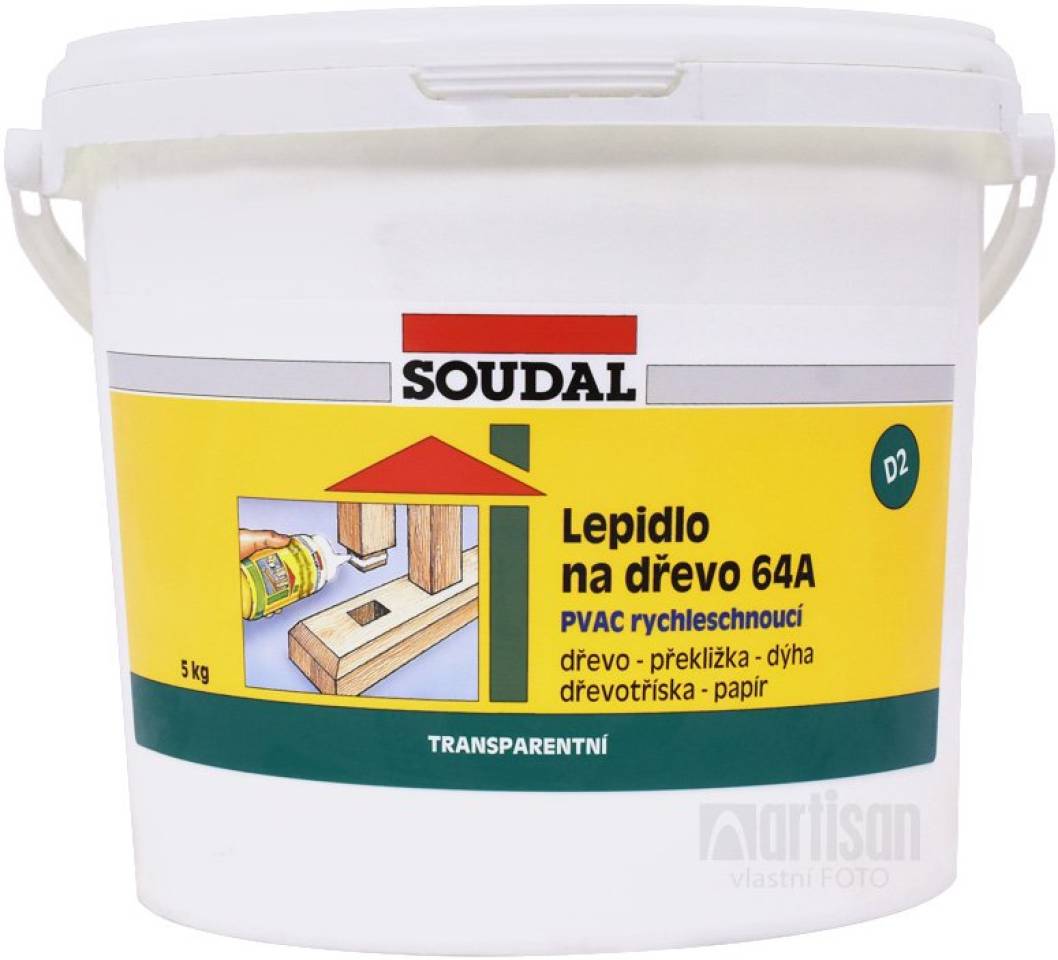 SOUDAL Lepidlo na dřevo 64A rychleschnoucí 5 kg