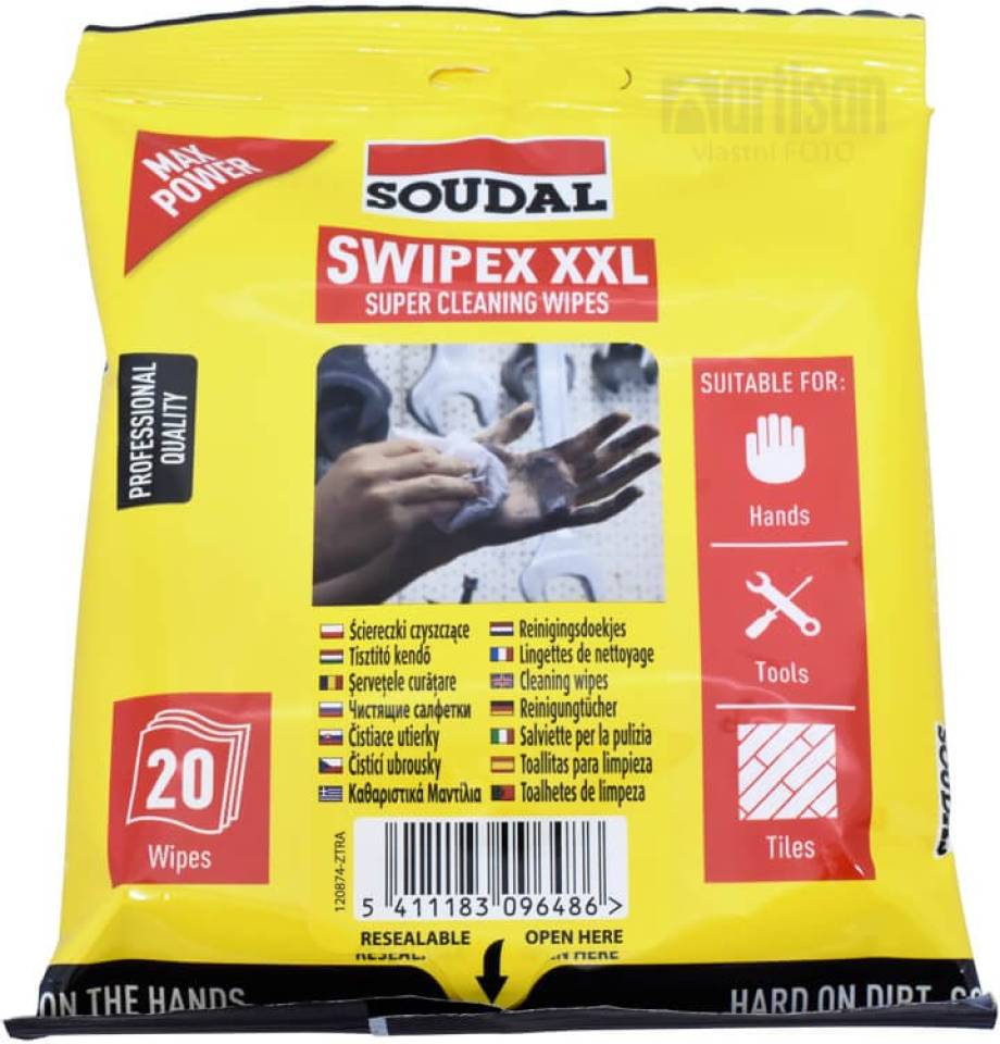 SOUDAL SWIPEX čistící ubrousky 20 ks