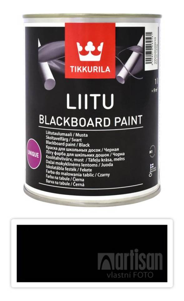 TIKKURILA Liitu blackboard paint - tabulová barva 1 l Černá