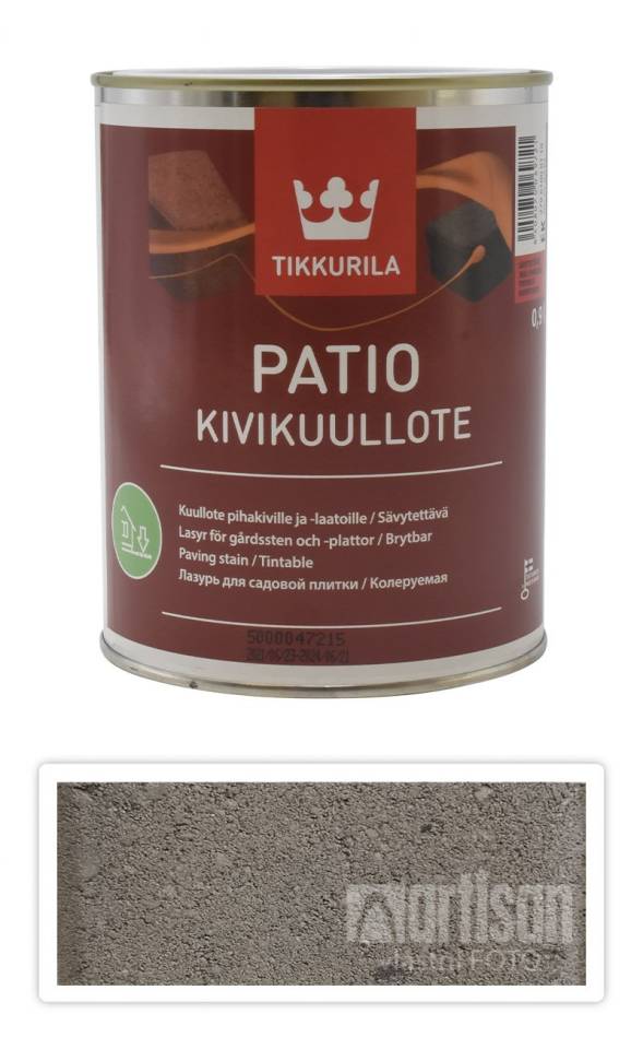 TIKKURILA Patio Kivikuullote - vodou ředitelné mořidlo na zámkovou dlažbu 0.9 l TVT EK01