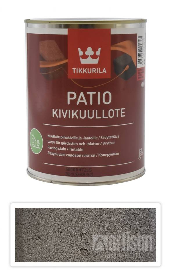 TIKKURILA Patio Kivikuullote - vodou ředitelné mořidlo na zámkovou dlažbu 0.9 l TVT EK02