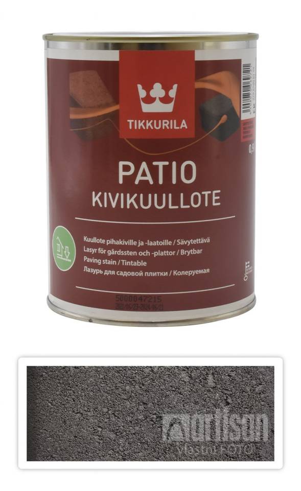TIKKURILA Patio Kivikuullote - vodou ředitelné mořidlo na zámkovou dlažbu 0.9 l TVT EK03