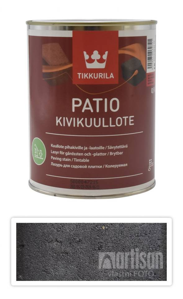 TIKKURILA Patio Kivikuullote - vodou ředitelné mořidlo na zámkovou dlažbu 0.9 l TVT EK04