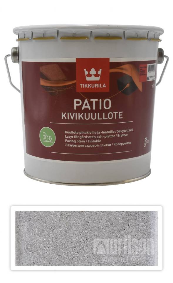 TIKKURILA Patio Kivikuullote - vodou ředitelné mořidlo na zámkovou dlažbu 2.7 l TVT EK00