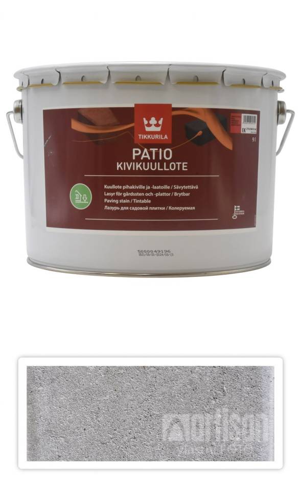 TIKKURILA Patio Kivikuullote - vodou ředitelné mořidlo na zámkovou dlažbu 9 l TVT EK00