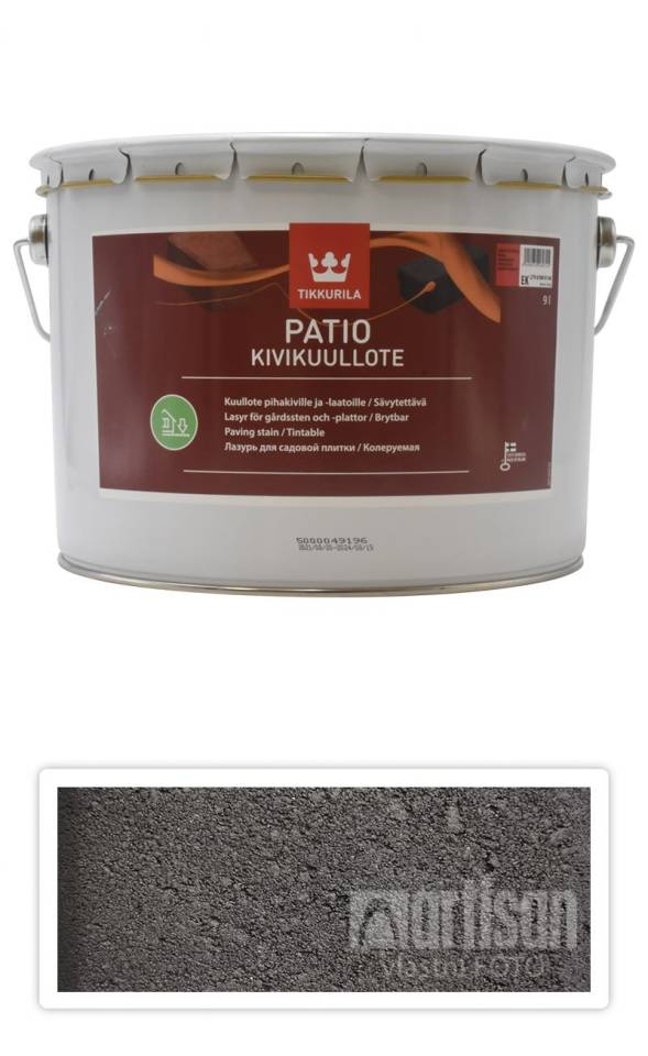 TIKKURILA Patio Kivikuullote - vodou ředitelné mořidlo na zámkovou dlažbu 9 l TVT EK03