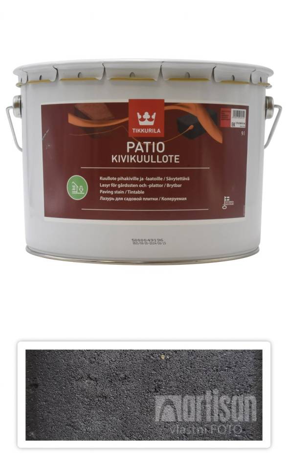 TIKKURILA Patio Kivikuullote - vodou ředitelné mořidlo na zámkovou dlažbu 9 l TVT EK04