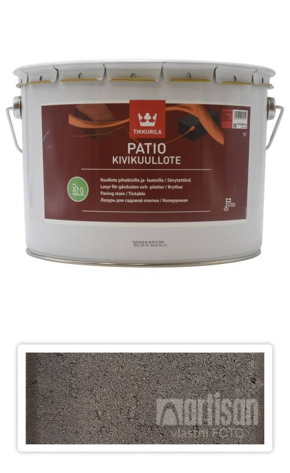 TIKKURILA Patio Kivikuullote - vodou ředitelné mořidlo na zámkovou dlažbu 9 l TVT EK06