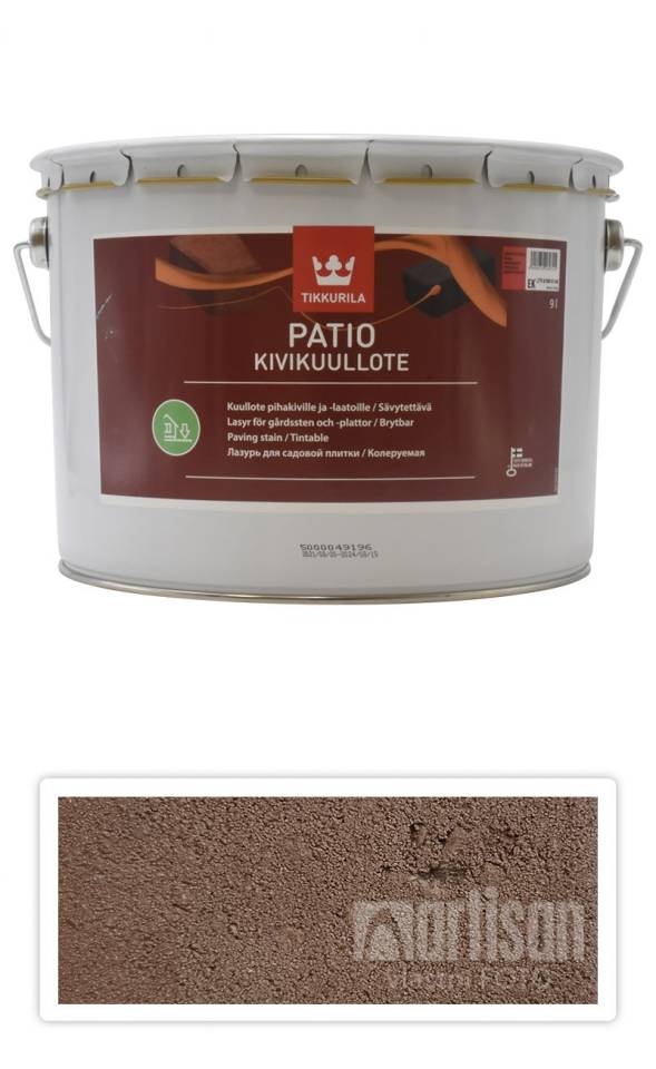 TIKKURILA Patio Kivikuullote - vodou ředitelné mořidlo na zámkovou dlažbu 9 l TVT EK07