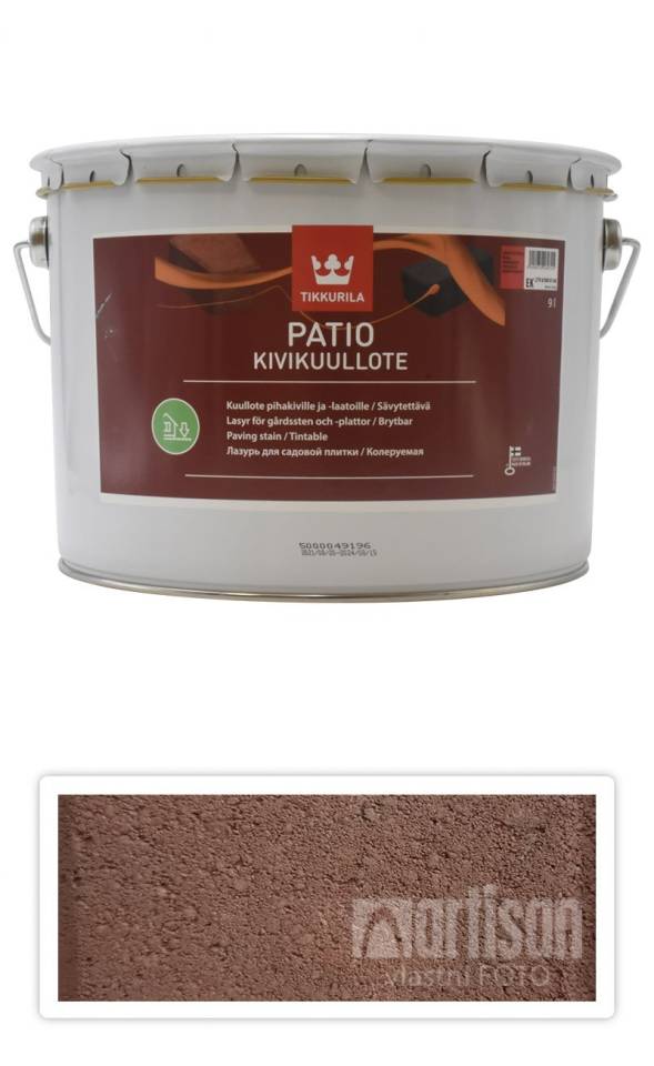 TIKKURILA Patio Kivikuullote - vodou ředitelné mořidlo na zámkovou dlažbu 9 l TVT EK08