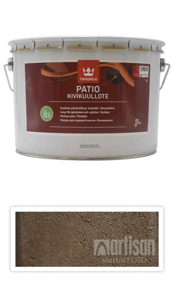 TIKKURILA Patio Kivikuullote - vodou ředitelné mořidlo na zámkovou dlažbu 9 l TVT EK09
