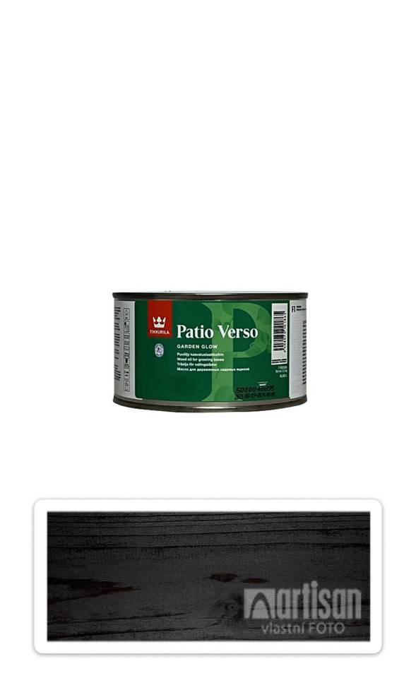 TIKKURILA Patio Verso - olej na vyvýšené záhony 0.33 l Černý