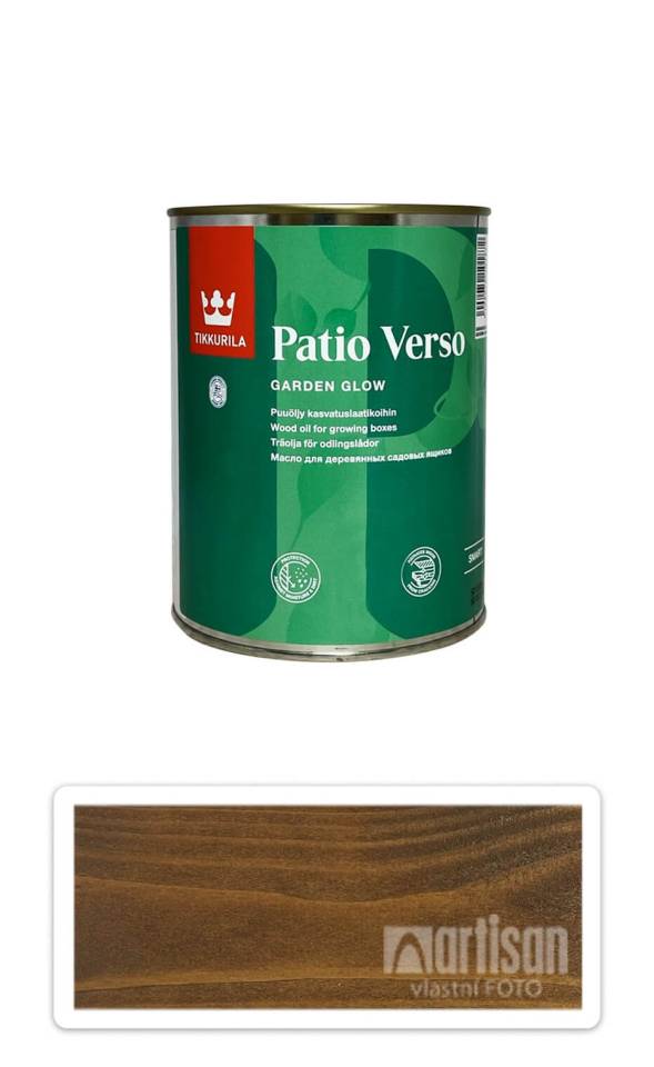 TIKKURILA Patio Verso - olej na vyvýšené záhony 0.9 l Hnědý
