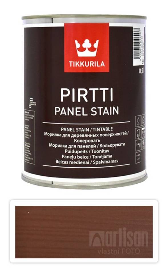 TIKKURILA Pirtti - vodou ředitelné mořidlo na dřevo v interiéru 0.9 l Honka 5072