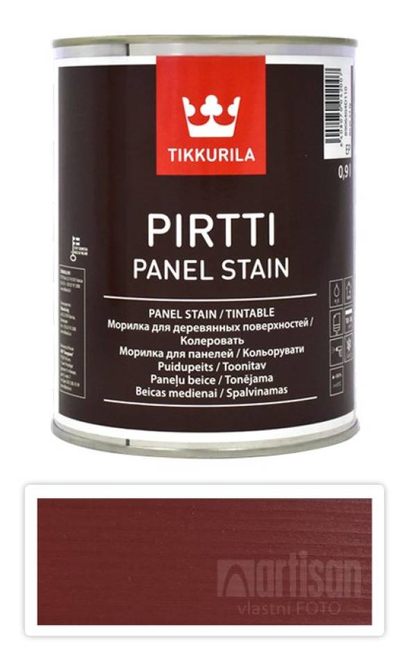 TIKKURILA Pirtti - vodou ředitelné mořidlo na dřevo v interiéru 0.9 l Varvikko 5058