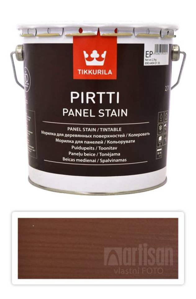 TIKKURILA Pirtti - vodou ředitelné mořidlo na dřevo v interiéru 2.7 l Honka 5072