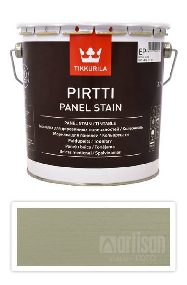 TIKKURILA Pirtti - vodou ředitelné mořidlo na dřevo v interiéru 2.7 l Kaisla 5061